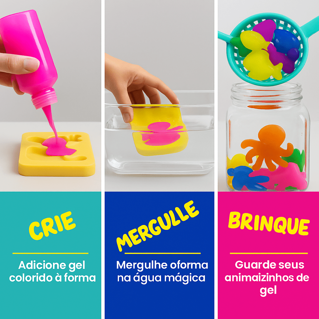 Mundo GelMágico™ + Brinde Maleta Magic™ - Brincar&Crescer